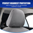 2 PCS Car Seat Headrest Cover, Elastic Full-Surrounding Simple Dust Cover, Breathable Non-Disposable Cleanable Reusable Headrest Anti-Scratch Prot...