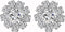 Wholesale 24PCS 16MM Small Clear Rhinestone Buttons Metal Crystal Glass Button Embellishments(Flatback)...
