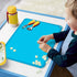Silicone Kids Placemats, Non-Slip Silicon Placemats for Kids Baby Toddlers Childrens, Kids Portable Placemat for Dining Table, 2Pack, Blue/Green...