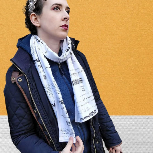 CVS Receipt Scarf, Double Sided, Hilarious 100% Fleece Scarf. Looks Like a Real CVS Receipt...