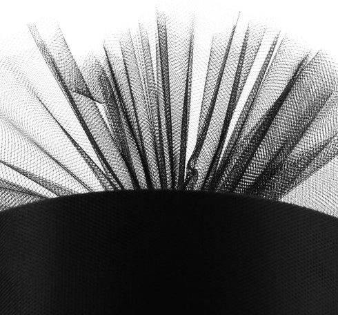 Tulle Rolls 6” by 100 Yards (300 feet) Tulle Roll Spool Fabric for DIY Tutu Skirts Wedding Baby Shower Crafts Decorations Party Supplies (Black)...