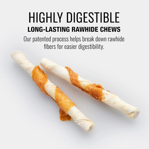 Good ‘n’ Fit Twist Sticks Made with Real Venison, 15 Count, Treat Your Dog to Long-Lasting and Highly Digestible Rawhide Chews...