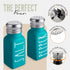 Teal Salt and Pepper Shakers Set by Brighter Barns - Turquoise Kitchen Decor & Teal Kitchen Accessories - Cute Modern Farmhouse Glass Shakers for ...