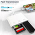 Lightning to SD Card Reader for iPhone,USB Camera Adapter 3 in 1 USB Female OTG Adapter Compatible SD/TF Card, Memory Card Reader Portable USB 3.0...