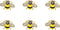 6 Pack Cute Funny Rhinestone Bee Brooches Pin Set Fashion Enamel Crystal Animal Insect Themed Bags Backpacks Jackets Hat Lapel Brooch for Women Go...