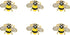 6 Pack Cute Funny Rhinestone Bee Brooches Pin Set Fashion Enamel Crystal Animal Insect Themed Bags Backpacks Jackets Hat Lapel Brooch for Women Go...