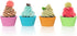 Bakerpan Silicone Mini Cupcake Holders, Mini Cupcake Liners, Pastry & Dessert Cups, 24 Pack (Multi)...