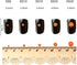 300 Pcs FYGEM Hot Fix Iron Rhinestones DIY Jewelry Making with Picking Pen (Orange, SS30)...
