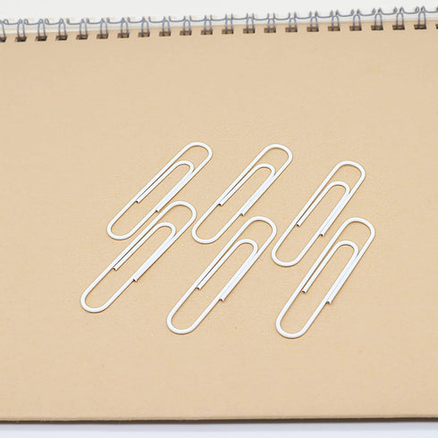 Jumbo Paper Clips, Large, 50mm/2 inches, Smooth, 100 Clips/Box, White...