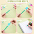 16 Pcs Nurse Beaded Pens Nurse's Day Plastic Ballpoint Pens with 72 Pcs Multicolor Beads Assorted Spacer Beads Nurse Appreciation Graduation Gift ...