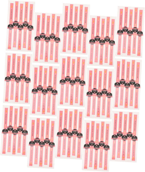 Self Adhesive Paper Sealing Stickers - 100pcs Seal Labels for Packaging - Pastry Seal Strip for Handmade Craft Art - Food Retail Package Sticker f...