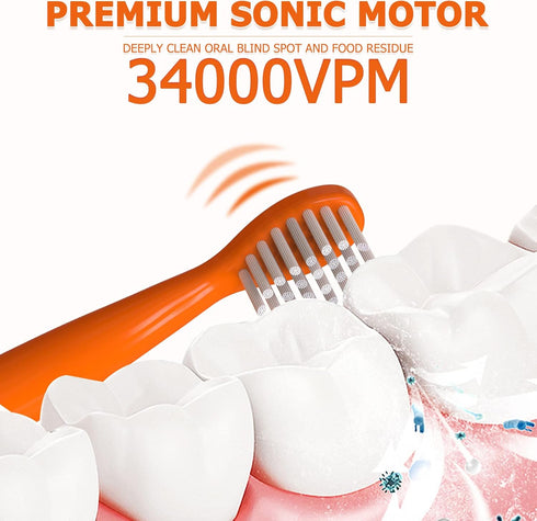 Kids Sonic Electric Toothbrush, Rechargeable Smart Toothbrush for Children Toothbrush for Toddlers Boys Girls Age 3-12 with 30s Reminder, 2 Mins T...