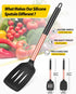 Pack of 2 Silicone Solid Turner, Non Stick Slotted Kitchen Spatulas, High Heat Resistant BPA Free Cooking Utensils, Ideal Cookware for Fish, Eggs,...