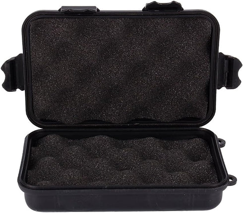 Yosoo Outdoor Waterproof Airtight Survival Storage Case Container Fishing Carry Box (Black, S) Small Waterproof Box Small Waterproof Container...