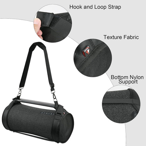 TXEsign Travel Carrying Strap Case Compatible with Sony SRS-XG500 X-Series Wireless Portable Bluetooth Boombox, Two Sides Mesh Covers Case Protect...