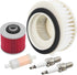 Motorcycle Air Filter & Oil Filter & Fuel Filter & Spark Plug Compatible with Yamaha XVS650 V-Star 650 Custom 1998-2011 XVS650AT V-Star Silverado ...