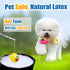 Squeaky Dog Toy for Small Dogs, Rubber Latex Puppy Toys Small Dog Toys, Soft Small Dog Squeaky Toys, Smile Face Squeaky Dog Balls Flat for Mini, S...