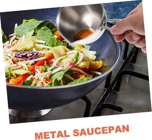 Pour Oil Small Pot Steaming Pot Steel Pot Sauce Pan Saucepan Metal Pot Stainless Steel Cookware Pot Steamer Non Stick Pot Pouring Pot Oil Pots for...