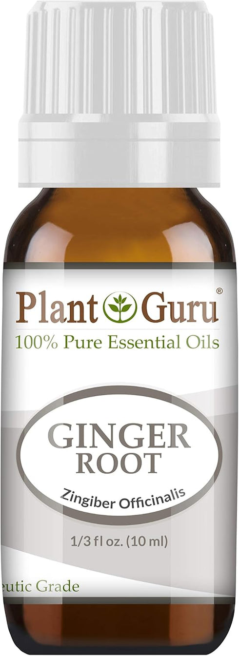 Fresh Ginger (Root) Essential Oil 10 ml 100% Pure Undiluted Therapeutic Grade for Skin, Body and Hair Growth. Perfect for DYI Soap Making and Arom...