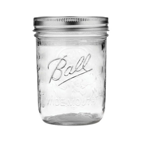 Ball Wide Mouth Pint Mason Jars with Lids & Bands | 16-oz | 2-Pack...