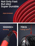 USB C Cable, 2 Pack 10FT 60W/3A Nylon Braided USB C to USB C Cable Right Angle 90 Degree USB Type C Fast Charging Cable for iPhone 15, iPad Pro/Mi...