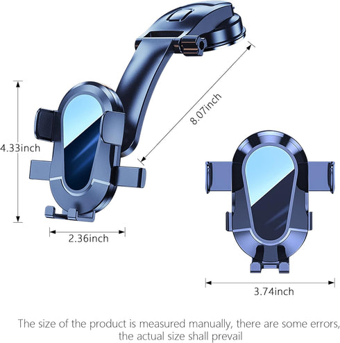 Car Phone Holder Mount,Dashboard Car Phone Holder Universal Sturdy Suction Cup Car Phone Mount,Compatible with iPhone13 Pro Max 12 11 X XS XR,Sams...