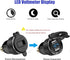 iMESTOU Aluminium DIN Hella USB Plug to Dual USB Charger Adapter with LED Voltmeter Waterproof for 12V/24V BMW Ducati Motorcycles......