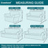Granbest Premium Water Repellent Sofa Cover High Stretch Couch Slipcover Super Soft Fabric Couch Cover (Gray, Large)...
