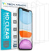 Tech Armor HD Clear Film Screen Protector Designed for Apple iPhone 11 and iPhone Xr 6.1 Inch 4 Pack 2019......
