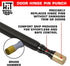 Door Hinge Pin Removal Tool – Spring Driven Door Hinge Pin Remover and Soft Face Brass Hammer Punch Set...