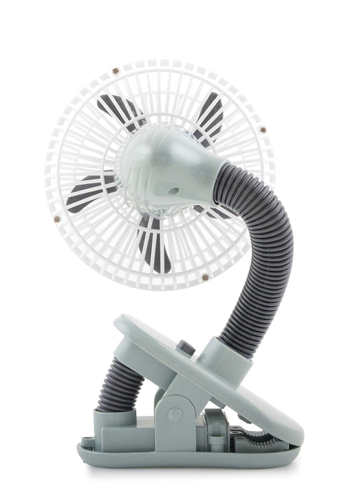 O2COOL 4 Inch Clip On Stroller Fan, Portable Battery Operated for Outdoor, Car Seat and Baby Crib. Flexible Neck and Adjustable Head for Multi-dir...