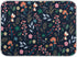 Dish Drying Mat for Kitchen Counter Colorful Flowers Black Absorbent Drying Matt for Dishes Sink Countertop 16'' x 18''...