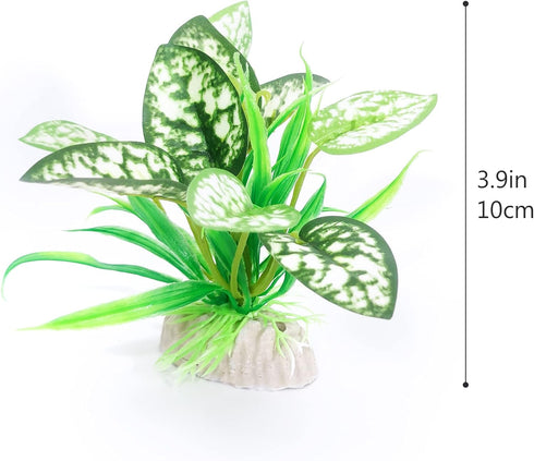 2PCS Aquarium Plastic Plants Betta Fish Tank Decorations, Aquarium Silk Plant Aquatic Decor...
