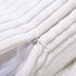 Home Brilliant Striped Corduroy Pillow Cover 24x24 Euro Throw Pillow Sham Accent Couch Cushion Cover for Spring Decor, 24 x 24 inch (60cm), Creamy...