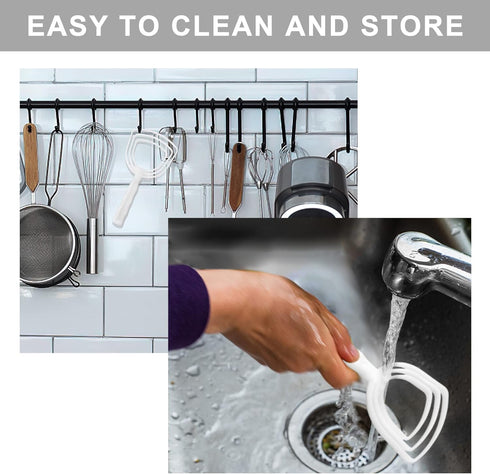 BOLEX Professional Bone Dust Scraper, Square Meat Scraper,White Poly Scraper Bone Dust Remover, Fish Scales Scraper for Kitchen Catering Kitchenwa...