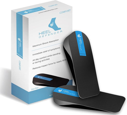 Heel Cups Alternative for Plantar Fasciitis by Heel Defender, Achilles Tendonitis Relief, Comfortable Shoe Inserts for Women & Children Designed b...