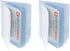 Alpine Swiss SET OF 2 Clear Plastic Wallet Inserts 12 Pages Picture Card Holder...
