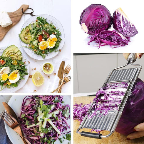 Ubrand Multifunctional 4 in 1 Vegetable Slicer Cheese Grater Potato Grater Peeler Adjustable Kitchen Tool fit for Salad Fries Chips and All Vegeta...