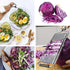Ubrand Multifunctional 4 in 1 Vegetable Slicer Cheese Grater Potato Grater Peeler Adjustable Kitchen Tool fit for Salad Fries Chips and All Vegeta...