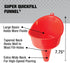 FloTool 10712MX4 Super Quad Funnel for Oil, Lubricant and Other Fluids, 4pk...