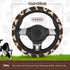 SuperKaKa Brown Cow Print Steering Wheel Cover,Cute Auto Anti-Slip Breathable Cow-Pattern Covers Protector Universal Car Interior Accessories for ...