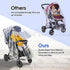 Stroller Rain Cover, Universal Weather Shield for Baby Stroller, Waterproof & Windproof Transparent Stroller Cover for Rain/Sun/Snow/Dust, Baby Ou...