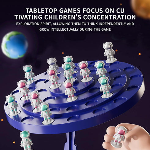 Balancing Games-Fun Spaceman Board Game, Astronaut Balance Counting Toys Children's Desktop Space Puzzle Toy, Intelligence Early Education Decompr...