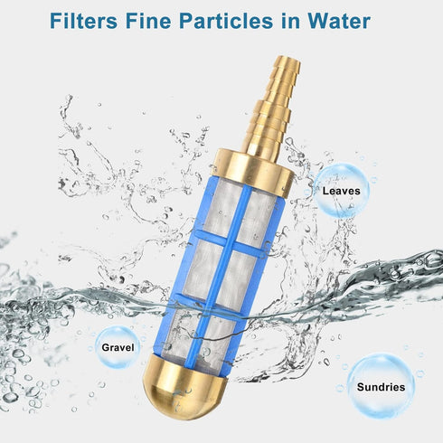 Garden Hose Inlet Filter for High Pressure Washer 3/4'' 5/8'' Hose Water Suction Strainer Pickup Filter Hose Inlet Strainer for Water Tank Connect...