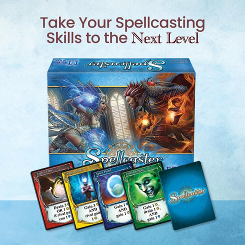R&R Games Spellcaster, 2014 Game Expansion, 4 New Additional Playing Cards, Card Game for Adults and Kids, Games for Family Night...