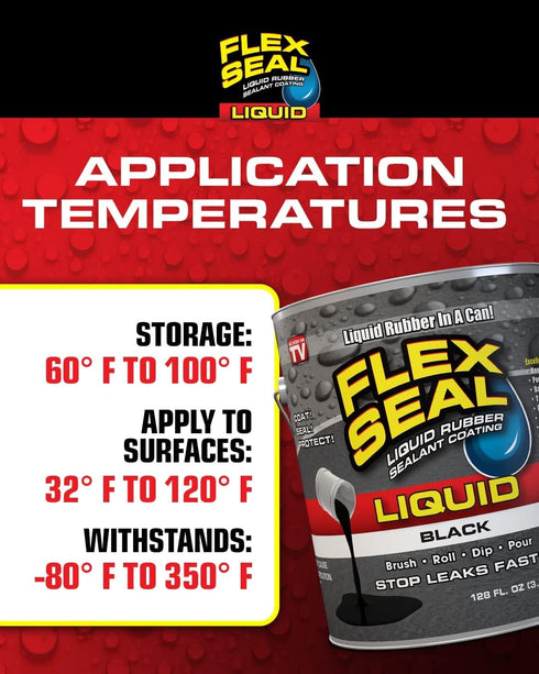 Flex Seal Liquid, Rubber Coating Sealant, Waterproof, Flexible, Breathable, and UV Resistant, Roof Repair, Basements, RV, Campers, Trailers, Marin...