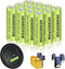 Henreepow Ni-MH AA Rechargeable Batteries, Double A High Capacity 1.2V 1300mAh Pre-Charged for Garden Landscaping Outdoor Solar Lights, String Lig...