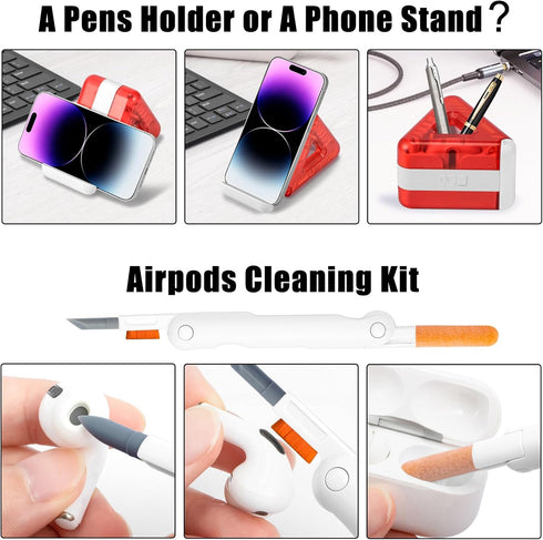 walrfid Electronic Keyboard Cleaner for MacBook Pro iPhone, Computer Laptop Tablet PC Car Flat Screen Cleaning Spray Brush Pen for Smart TV Phone ...