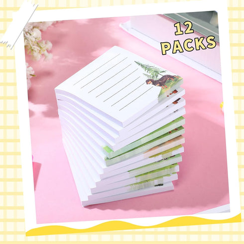 12 Pack Dog Cat Notepad Small to Do List Sticky Notes Funny Cute Note Pads Dog Sticky Notes Puppy Cat Theme Self Stick Note Pads Memo Pads for Off...