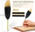 Chivao 20 Pcs Feather Quil Ballpoint Pens Bulk 0.5mm Ink Feathered Vintage Pens Refined Plated Rod Pen for Writing Guest Signature Office Party Fa...